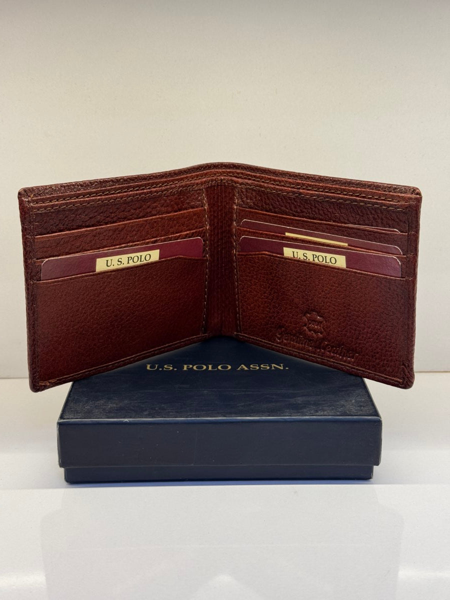 USP LEATHER BI FOLD MENS WALLET