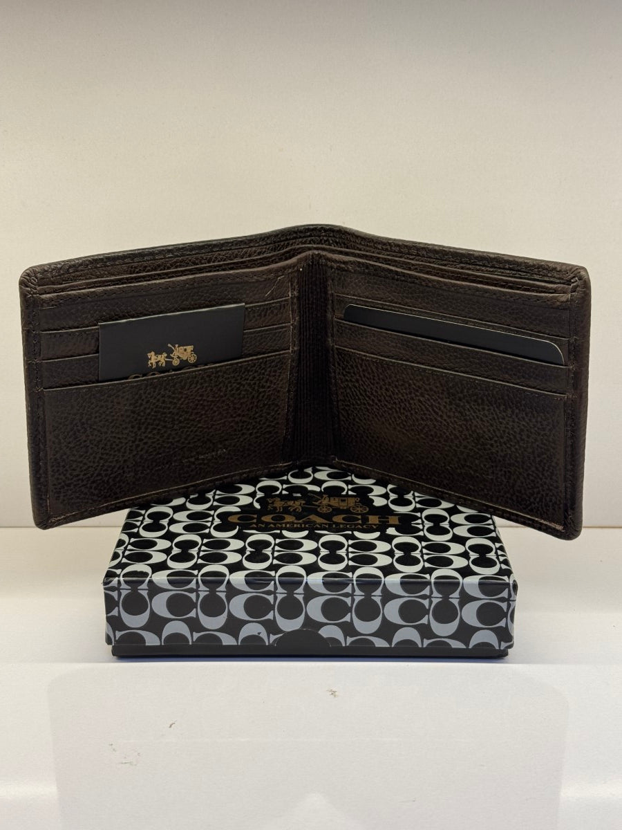 COACH DESIGNER BI FOLD MENS WALLET