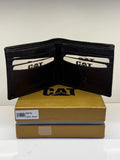 CAT LEATHER  BI FOLD MENS  WALLET