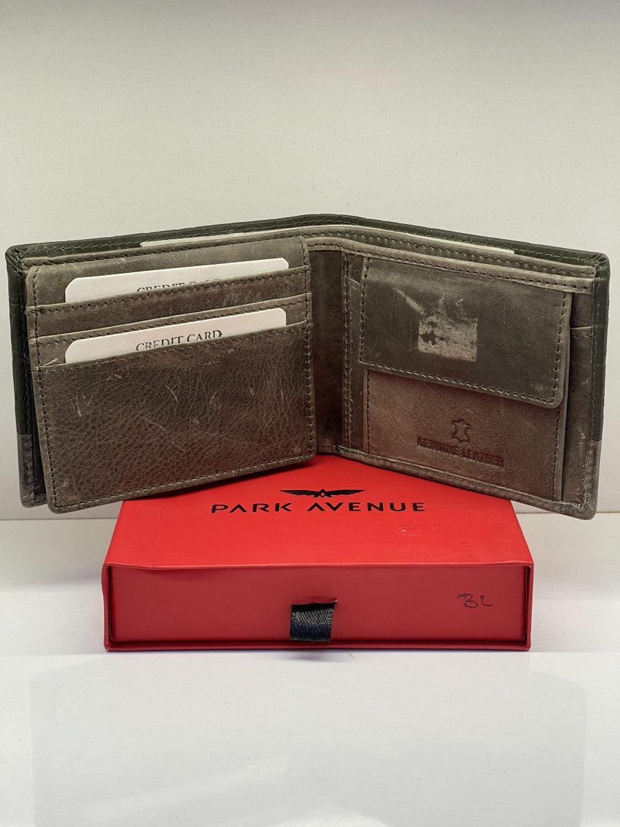 PARK AVENUE CROCO BI FOLD MENS WALLET