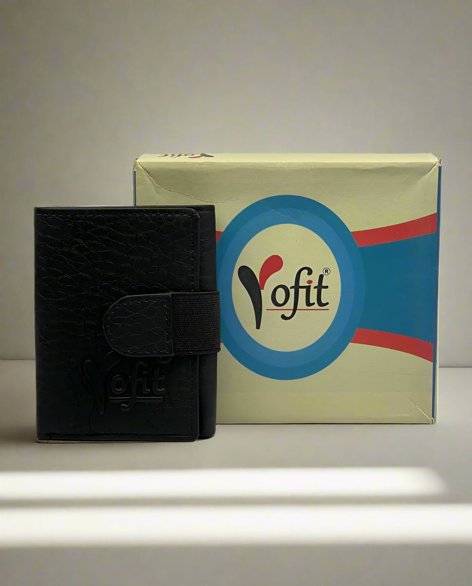 YOFIT LEATHER TRI FOLD MENS WALLET
