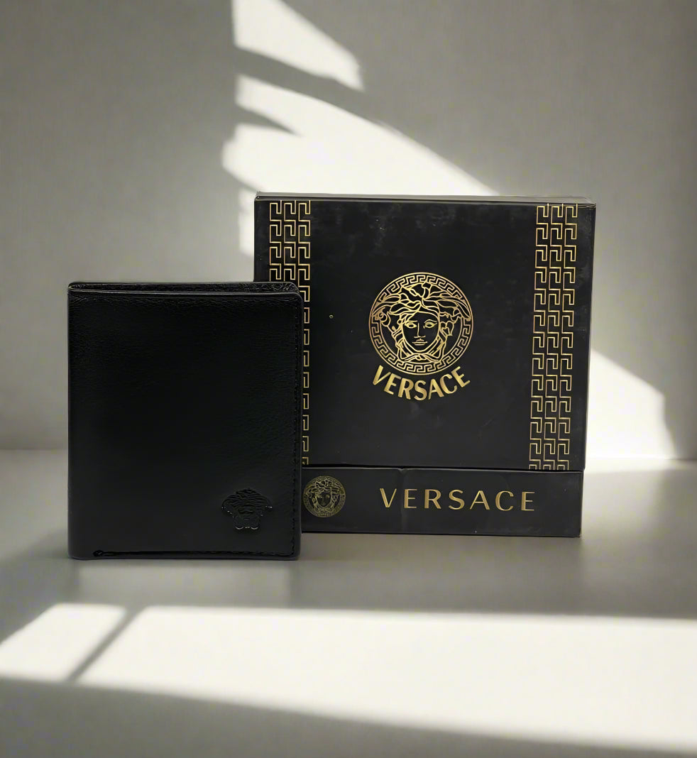 VERSC LEATHER BI FOLD MENS WALLET