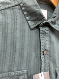 A-X DENIM DOUBLE POCKET BACK PRINTED SHIRT