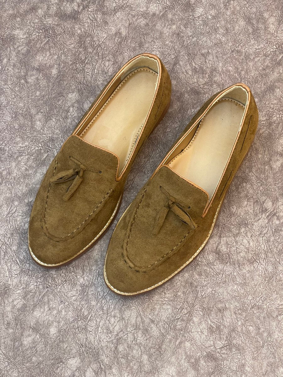 HAND MADE SHEET SOLE TESSEL LOAFERS