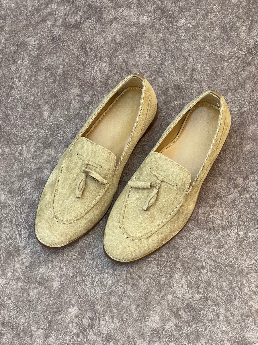 HAND MADE SHEET SOLE TESSEL LOAFERS