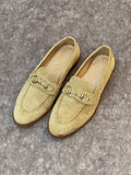 HAND MADE SHEET SOLE FRONT BUCKLE LOAFERS