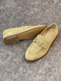 HAND MADE SHEET SOLE FRONT BUCKLE LOAFERS