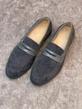 HAND MADE SUEDE LOAFERS