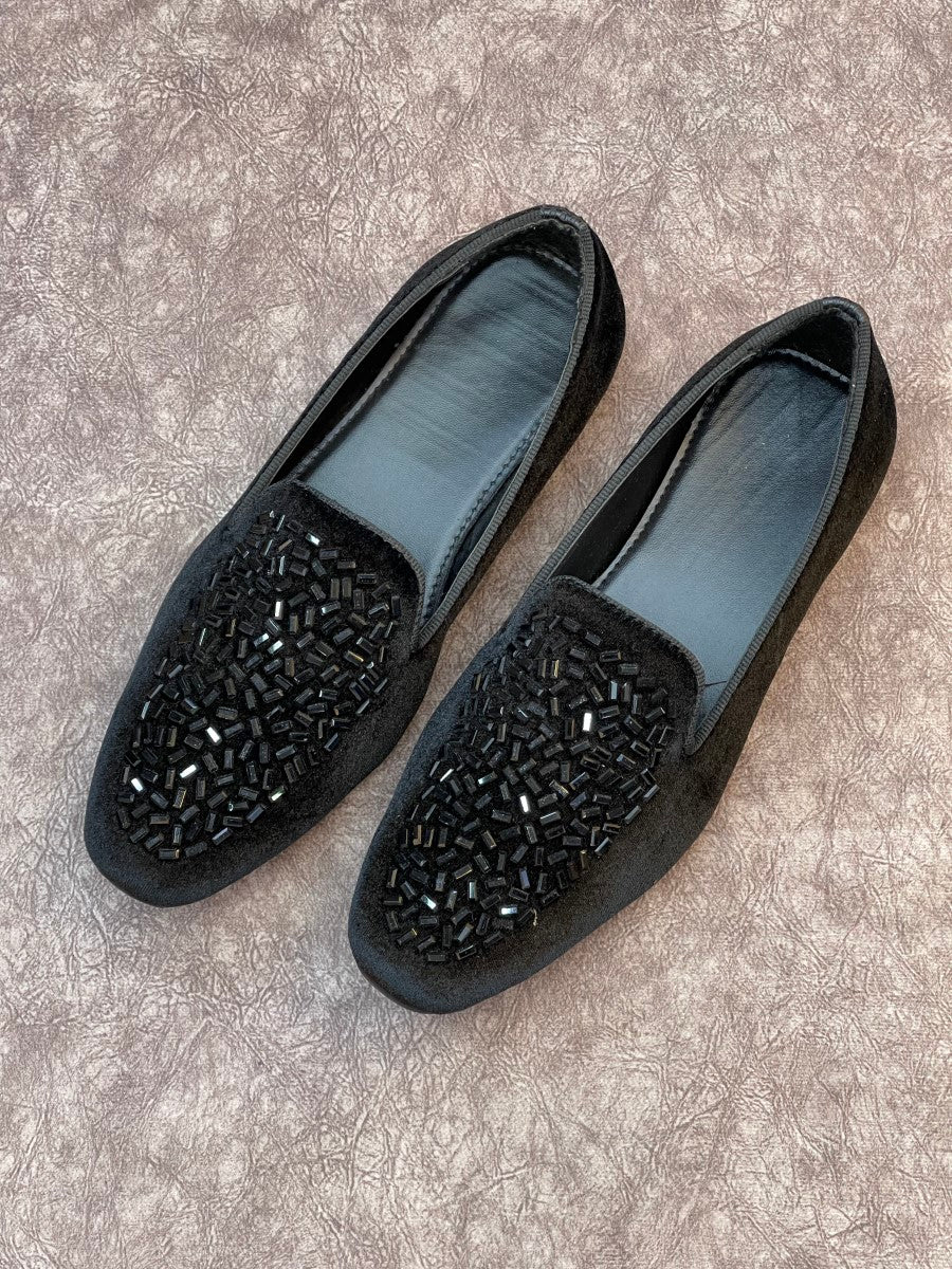HAND MADE STONE PARTY WEAR LOAFERS