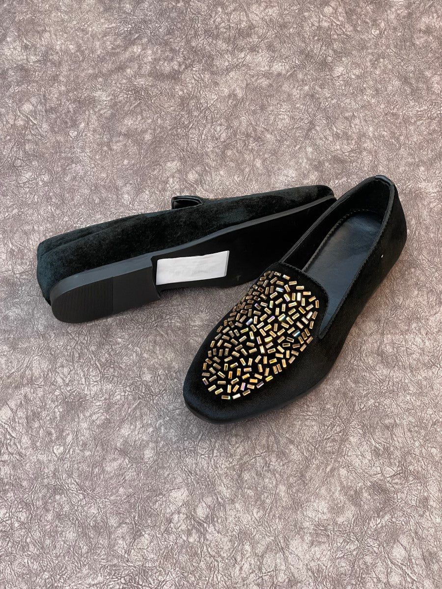 HAND MADE STONE PARTY WEAR LOAFERS