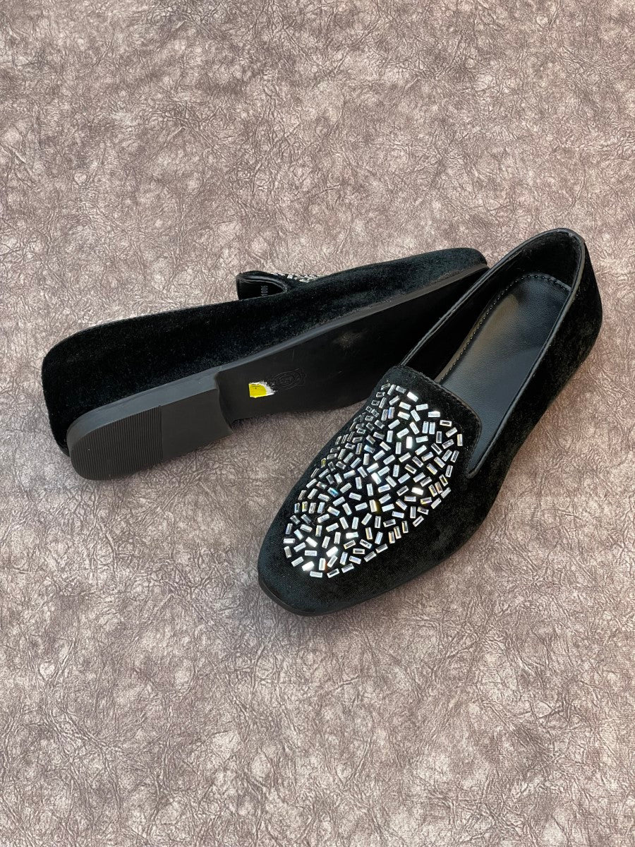 HAND MADE STONE PARTY WEAR LOAFERS