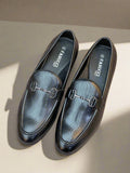 FANUCCI FRONT BUCKLE LOAFERS