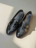 MONK STRAP SHINING LOAFERS