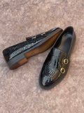 MONK STRAP SHINING LOAFERS