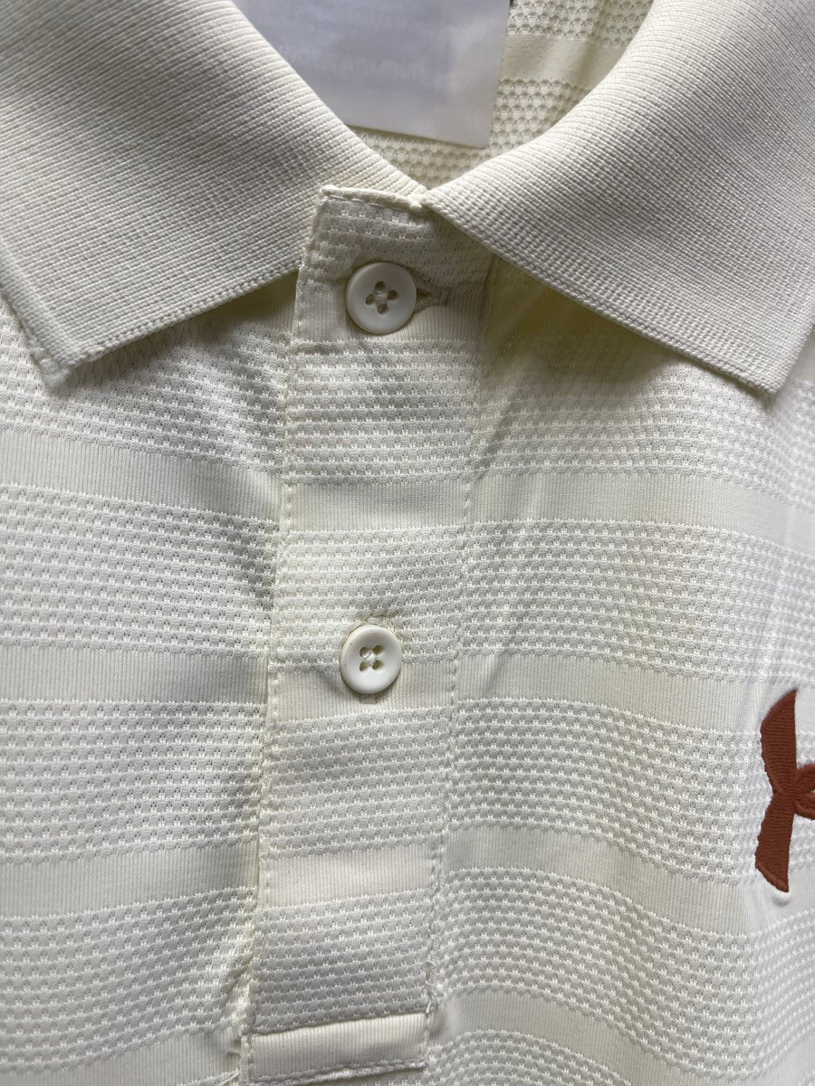 U/A SELF DESG STRIPES POLO DRIFIT T-SHIRT