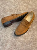 SAN BLUE SUEDE LOAFERS