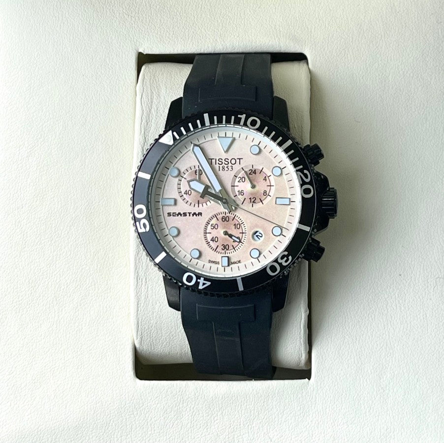 TISOT CHRONO SILICON STRAP WATCH