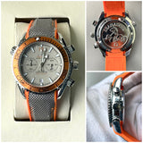 OMEG QUARTZ SILICON STRAP WATCH