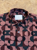 R/R MAROON  PRINTED SHIRT