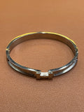 HERMS DESIGNER SILVER LADIES BRACELET