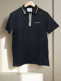 HKT LONDON BLACK ZIP POLO T-SHIRT
