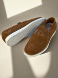 DIO R SUEDE CD LOGO LOAFERS