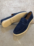 LRA PIANA LUX SUEDE PENNY LOAFERS