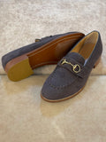 HAND MADE SHEET SOLE FRONT BUCKLE LOAFERS