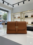 VALENTINO CLASSIC TAN LEATHER SHOULDER BAG LADIES SLING BAG