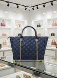CHNEL LARGE QUILTED DENIM TOTE LADIES BAG