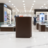 WOODLAND LEATHER TRI FOLD MENS  WALLET