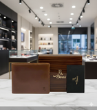 BERSA PREMIUM LEATHER  BI FOLD MENS  WALLET