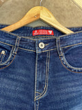 GUSS PREMIUM DARK WASH BOOTCUT DENIM JEANS