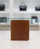 SUPERDRY LEATHER BI FOLD  MENS WALLET
