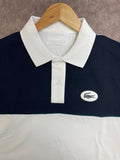 LCST CONTRAST HORIZONTAL BLOCK POLO T-SHIRT (White/Navy)