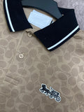 COCH SIGNATURE MONOGRAM WITH HORSE & CARRIAGE LOGO POLO T-SHIRT