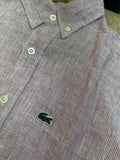 LCST STRIPES LINEN BUTTON-DOWN IN PINK AND WHITE SHIRT
