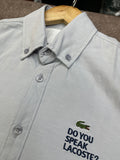 LCST"DO YOU SPEAK LACOSTE?" OXFORD OG SHIRT