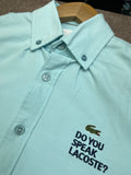 LCST "DO YOU SPEAK LACOSTE?" OXFORD OG SHIRT