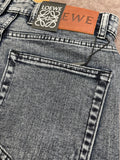 LEWE LUXURY ANAGRAM EMBROIDERED JEANS