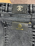 ROTERTO CAVALLI LUXURY GREY SHADE ACID WASH JEANS