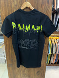 BLMN BACK PRINTED EMBOSSED LOGO CREWNECK ROUND NECK T-SHIRT