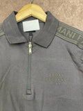A-X QUARTER-ZIP TAPE LOGO POLO T-SHIRT