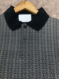 A-X MONOGRAM PRINT PIQUE POLO T-SHIRT