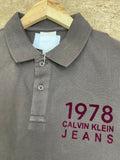 C-K TIPPED PIQUÉ – SAGE GREEN POLO T-SHIRT