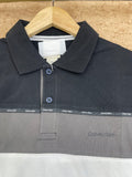 C-K TIPPED PIQUÉ – BURGUNDY POLO T-SHIRT