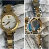 Versace Hellenyium Two-Tone Gold & Silver Ladies Watch