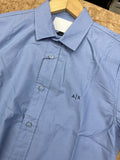 A-X TEXTURED LIGHT BLUE PLAIN SHIRT