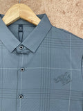 IMP DESIGNER TEXTURED WINDOWPANE CASUAL CHECKS SHIRT
