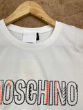 MOSCHINO STITCH-DETAIL ROUND NECK T-SHIRT
